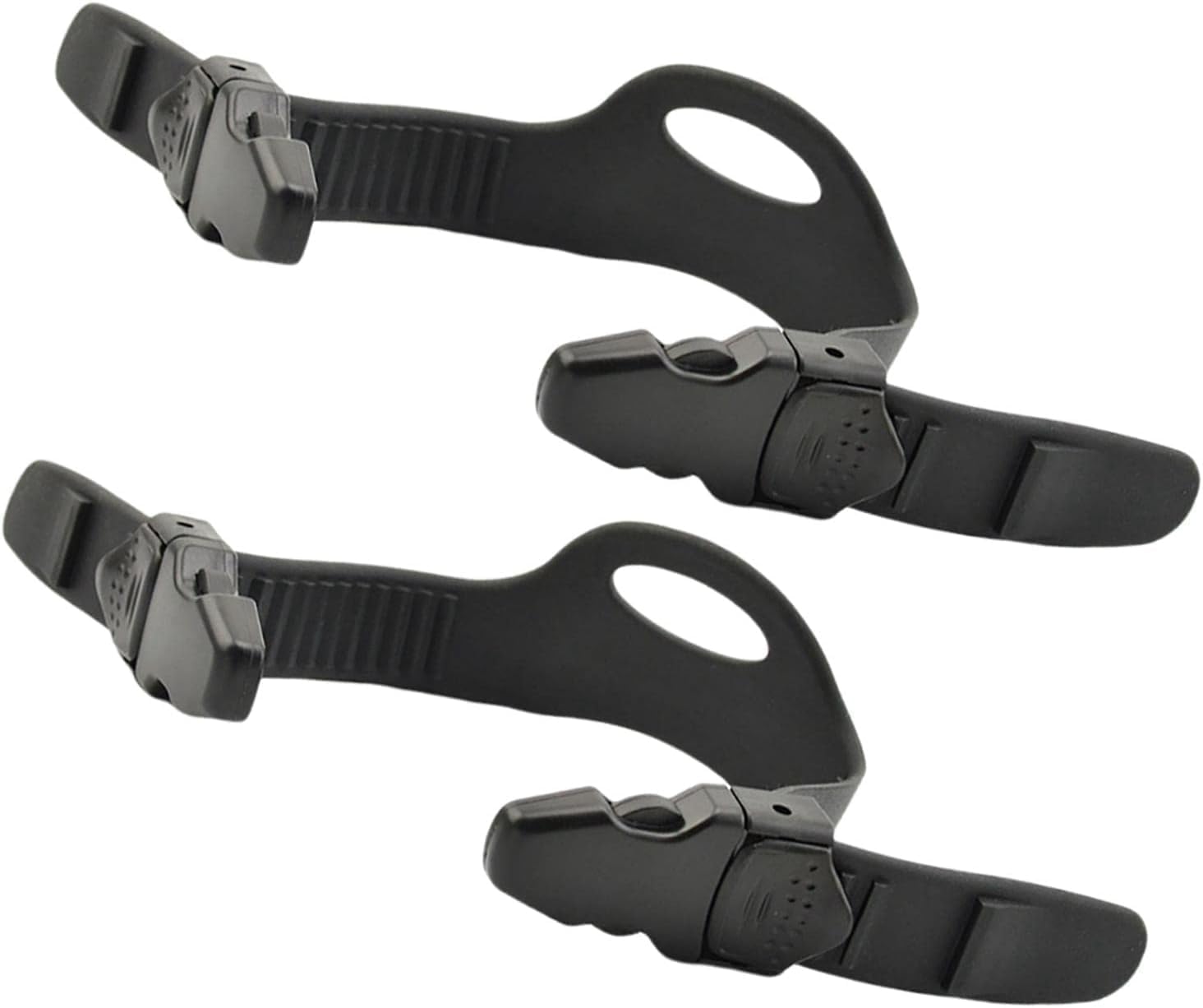 Black Rubber Fins Strap: Adjustable Fin Strap with Quick Release Buckles