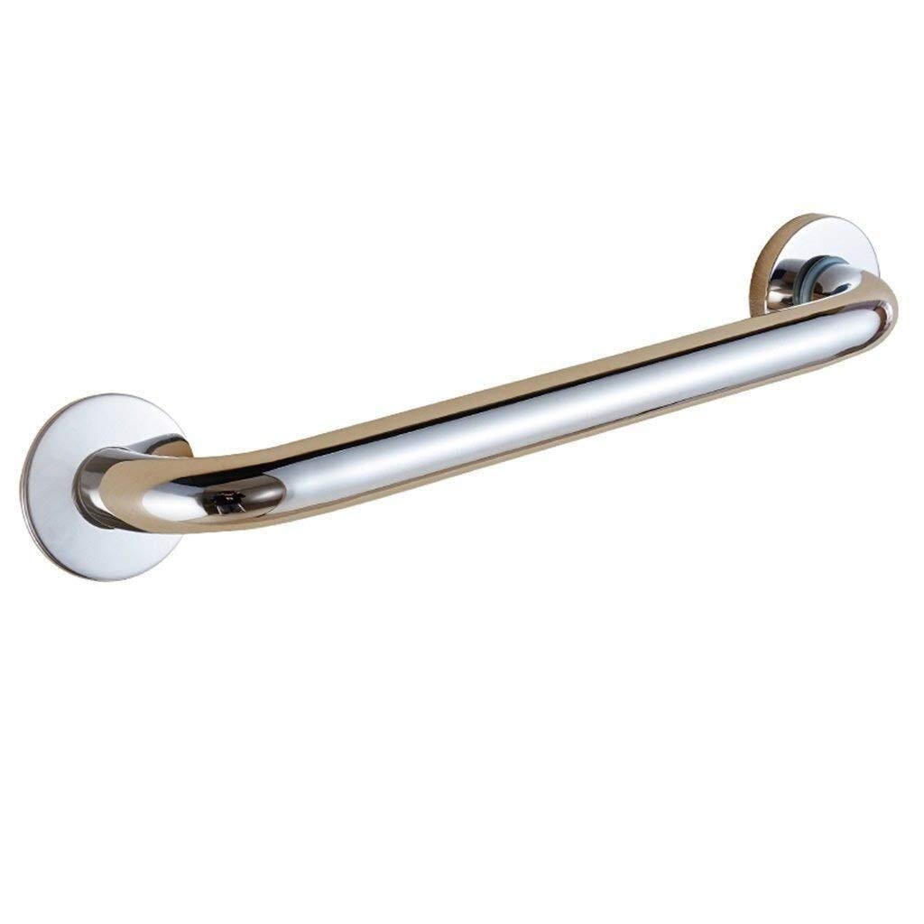 Barra de Apoyo para baño, pasamanos de Seguridad, asidero de Ducha para niños y Ancianos con discapacidad, Acero Inoxidable Antideslizante, toallero (Plata, 48 cm)