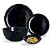 Luminarc Luminarc - Servizio da tavola 19 pezzi, motivo pompilla, colore: Nero