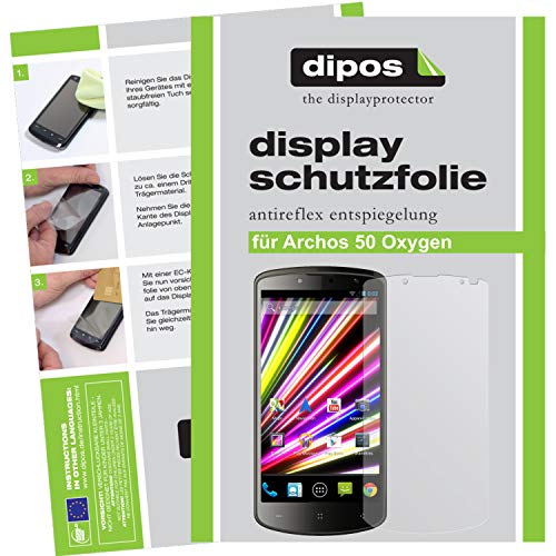  dipos I 2X Pellicola Protettiva antiriflesso Compatibile con Archos 50 Oxygen Pellicola di Protezione