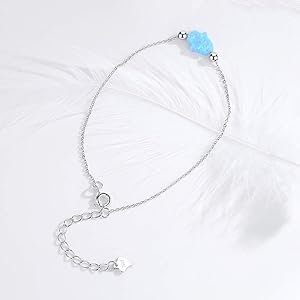 Amazon | Kaletine ブルー合成オパール ハムサハンド ファティマ