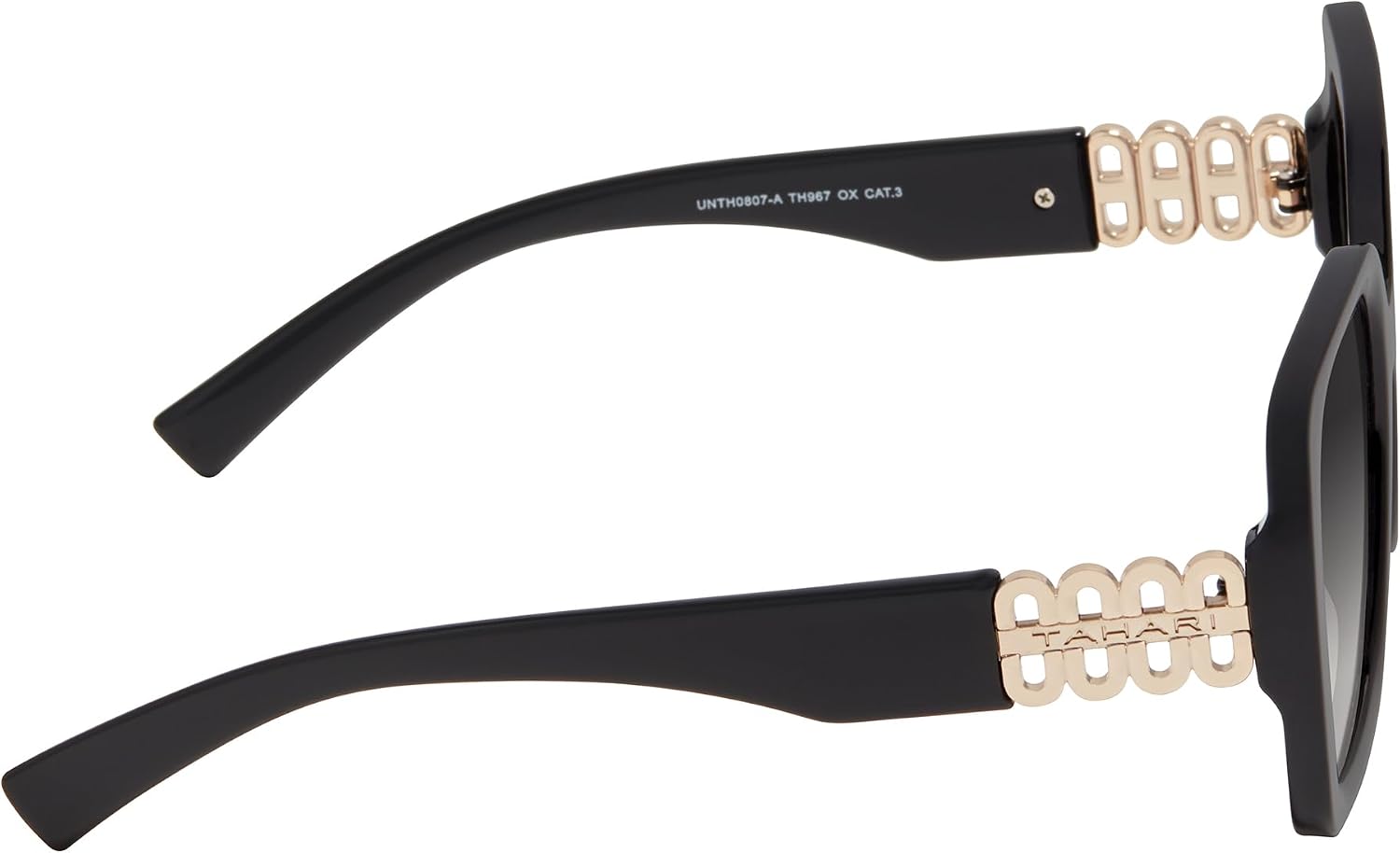Tahari Ladies Plastic Oversized Frame with Metal Logo Detail at Temple image 3
