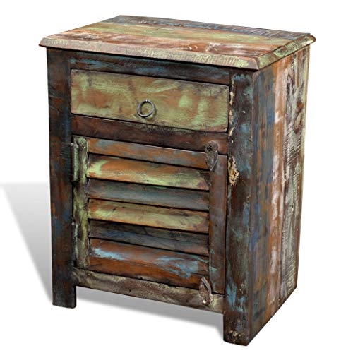 vidaXL-End-Table-w-1-Drawer-1-Door-Reclaimed-Wood-Side-Storage-Cabinet-Stand 51BUgw78nuL