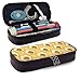 Produktbild Federmäppchen Bee Cute Sparkling Funny Themed Pattern Gedruckte Mini School Bleistiftetui Halter Tasche Office Pen Box Reißverschlusstasche Set Pu Leder Reißverschluss für Mädchen Jungen Zubehör
