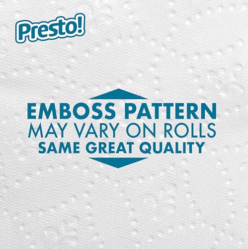 Image of Amazon Brand - Presto! 2-Ply Ultra-Soft Toilet Paper, 6 Family Mega Rolls = 30 regular rolls, 1878 Count (6 roll of 313 sheets), Unscented, White