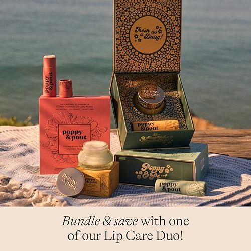 poppy amp pout natural lip scrub moisturizing sugar scrub for dry lips lip scrubber exfoliator with essential oils smooths and hydrates lips in recyclable glass jars cruelty free - wild honey