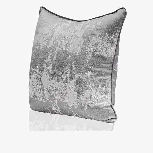 The-Tinoart Silver Grey Throw Pillows Western Super Soft Elegant Modern Splash-Ink Grey Cushion Covers Farmhouse Throw Pillow Cases For Sofa Bed Car Chair, 22 X 22 Inch #TOP2
