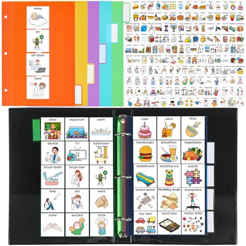 Libro de comunicación para autismo Resurhang que soluciona la falta de habla con 162 iconos