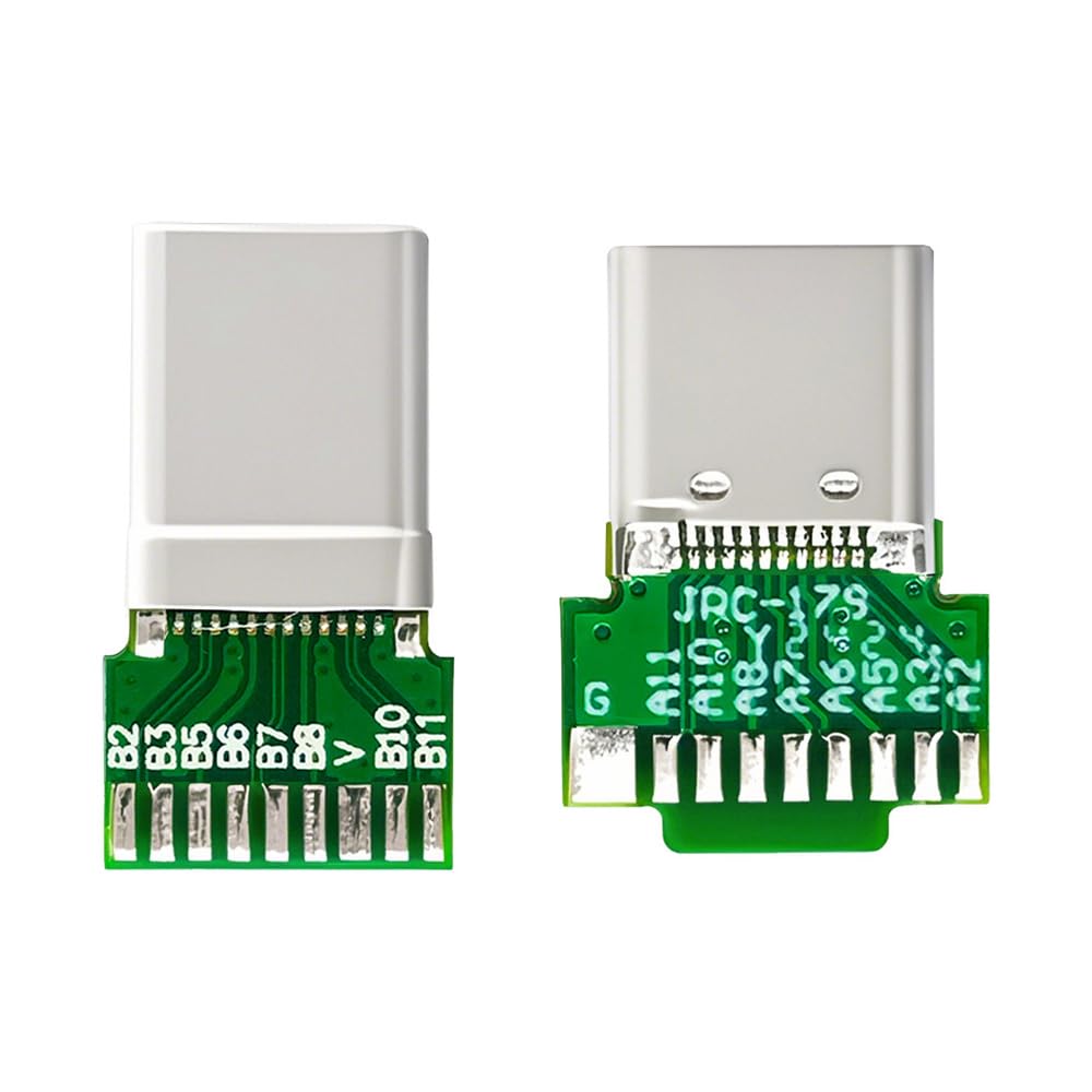 xiwai 2 Pz/lotto USB-C OEM FAI DA TE USB 3.1 Tipo-C Connettore A Saldare Maschio e Femmina con PCB