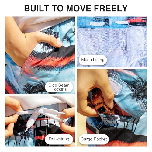 Image of Kanu Surf Boys' Avalon Quick Dry UPF 50+ Beach Swim Trunk