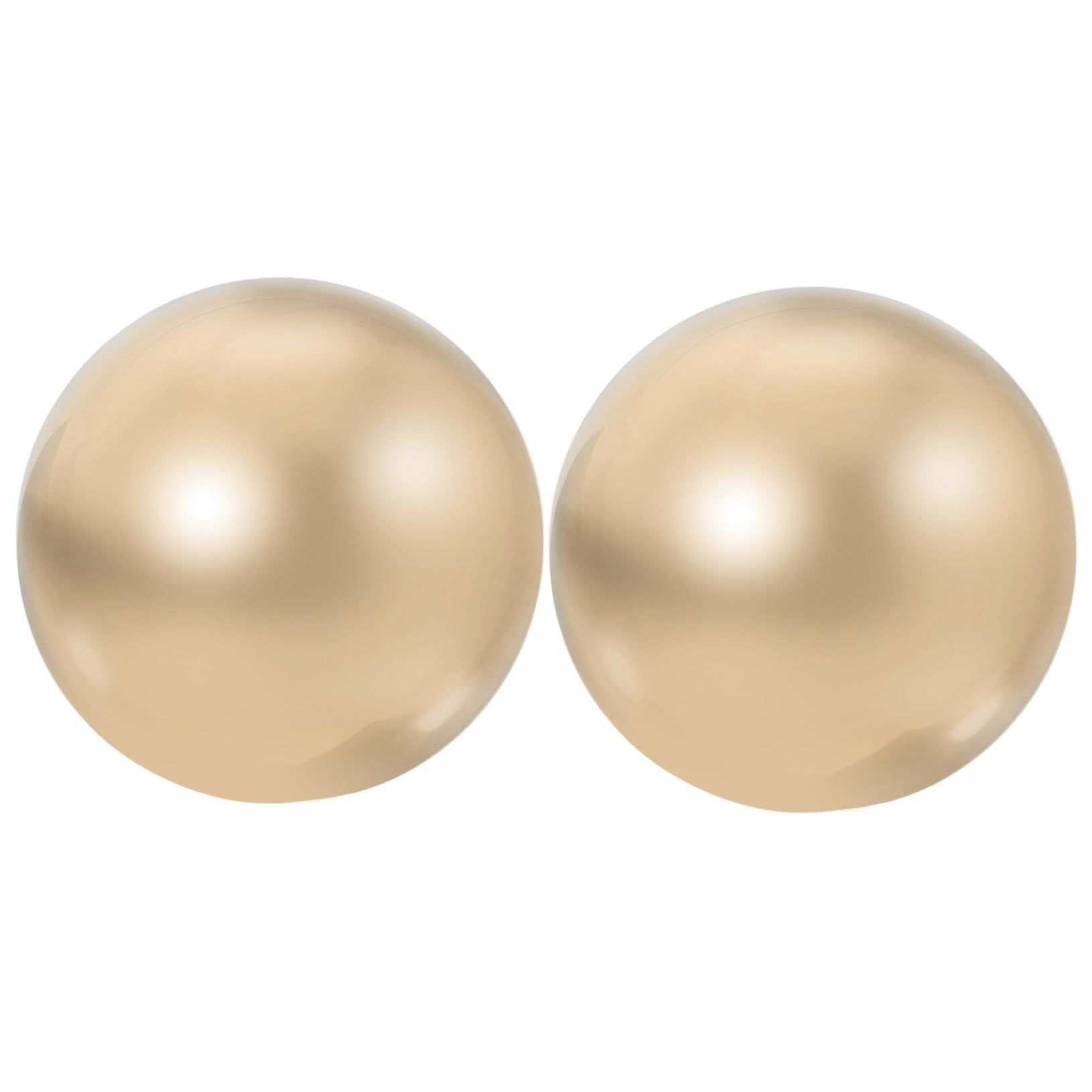 Bolas de Masaje de Manos de Metal Latón Liso 2 Unidades Pelota Pequeña para Fitness y Relajación Ejercicios de Dedos Terapia Antiestrés para Personas Mayores