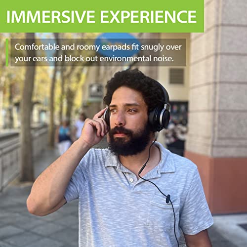 Avantree HF049 – 16ft / 5m Kabelgebundener Kopfhörer mit extra langem Kabel für TV und PC mit 50mm Treibern… - Image 5