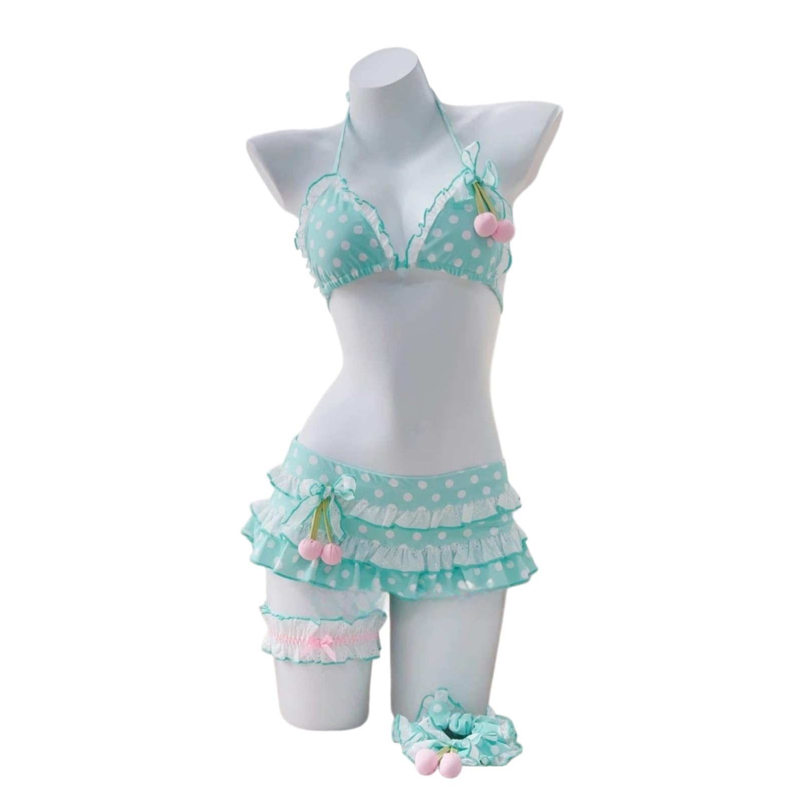 Bikini Donna Cute Cherry Stampa Bikini, Kawaii Polka DOT Costume da Bagno, Dolce Split Costumi Bagno per La Spiaggia & Resort, Perfetto L'Estate-Picture 3-s
