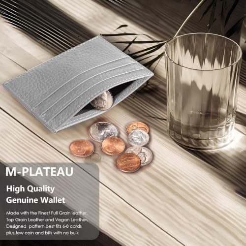 Image of M-Plateau Super Slim Genuine Leather Credit Card Wallet
