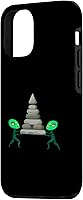 Vista 2 de Funda pirámide de construcción de alienígenas para iPhone 14 Pro