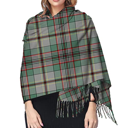Women Blanket Scarf Long Shawl Scottish Clan Craig Tartan Cashmere Feel Shawl Wrap Winter Warm Scarf 77x27inch3