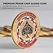 Las Vegas Poker Card Guard Coin, Metal Poker Protector for Cards, Lucky Poker Accessories Gift, Card Marker for Texas Hold'em, Casino Poker Chip Guard with Plastic Case, Poker Gifts for Men & Women
