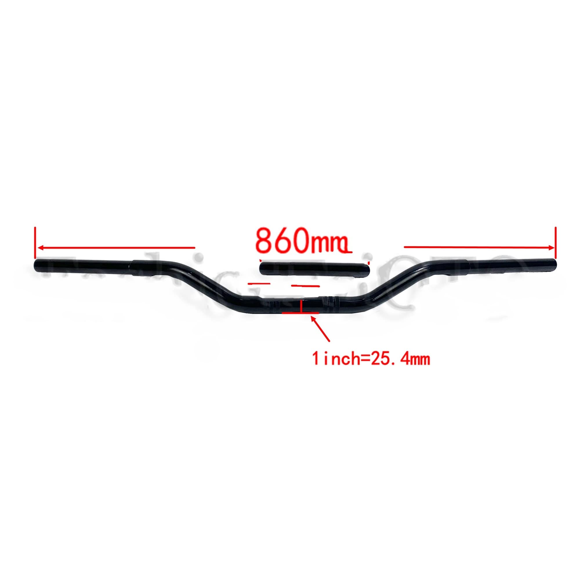 Rehausseurs Guidon Guidon Moto 25,4 mm Custom Guidon DS 1 Pouce pour BMW R18 (Couleur : A)