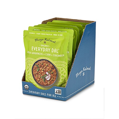 Maya Kaimal Organic Indian Green Garbanzo Everyday Dal, 10 oz (Pack of 6)