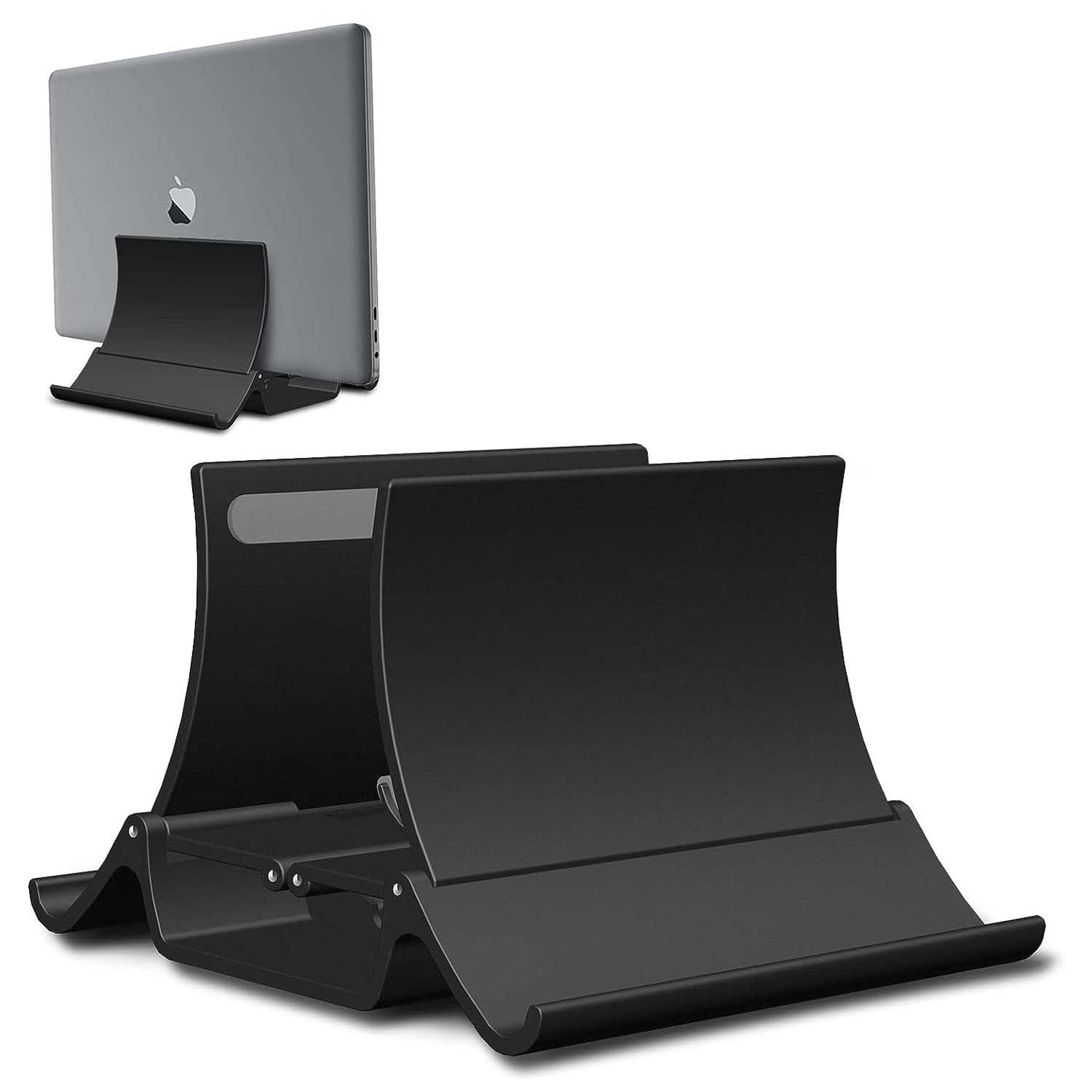 URBAN KINGS Vertical Laptop Stand, Desktop Stand Holder with Auto-Adjustable Dock Width, Compatible All Laptops