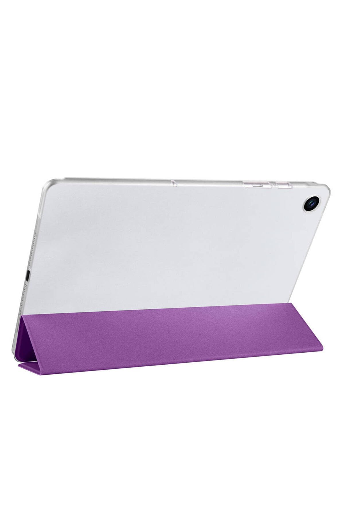 CONSTRAIN - Galaxy Tab A9 Plus ile Uyumlu Smart Cover Standlı 1-1 Kılıf-Mor 4