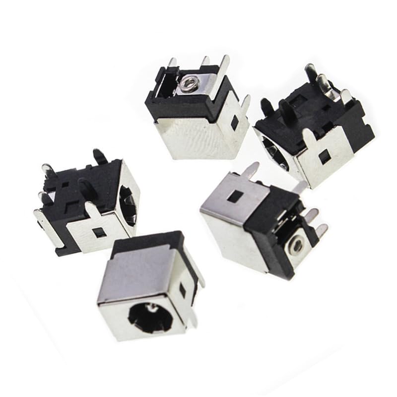 elpart 20/50 Piece DC-044A 5.5 * 2.1mm Power Socket Copper DC Temperature Socket 5-pin Connector Jack DIP - #elPart2328385 (Color: Army Green/Package: 50 Piece)