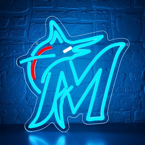 Image of Baseball Neon Sign for Wall Decor Baseball Neon Light for Man Cave Team Led Light Up Sign for Bedroom Bar Dorm Party Birthday Gifts for Sport Fans 5V USB Powered Size 12 * 12.5(ZYLD292)