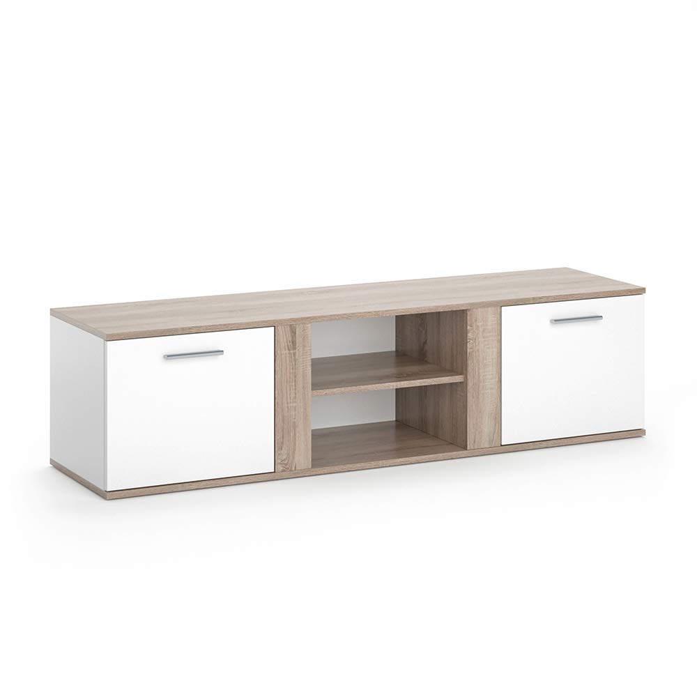 Vicco Novelli dressoir in antraciet/wit 3 deuren