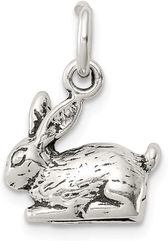 925 Sterling Silver Solid Rabbit Charm Pendant Necklace Jewelry Gifts for Women Amazon.ca