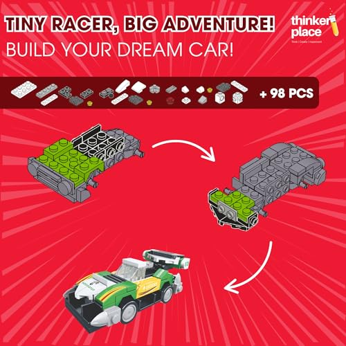 Image of 8-in-1 Super Racing Car Flash Star (99 Pieces) | Learn About Speed | Building Block Set for Kids Age 6+ | STEM Educational Toy | Build, Collect & Create Robot | Science & Learning Toy