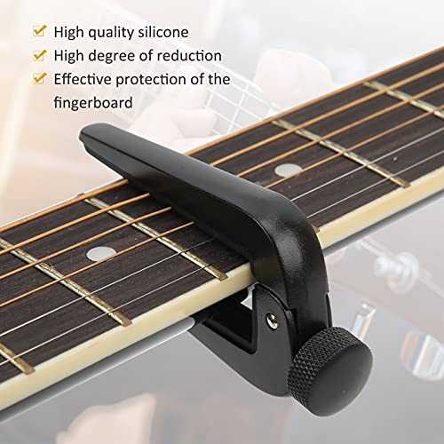 Clip acoustique pour guitare, Pro Capo Anti Drop pour violon pour basse pour ukulélé(le noir) - Les Beatles, Paul McCartney, John Lennon, RIngo Starr, George Harrison Clip acoustique pour guitare, Pro Capo Anti Drop pour violon pour basse pour ukulélé(le noir) – Image 4