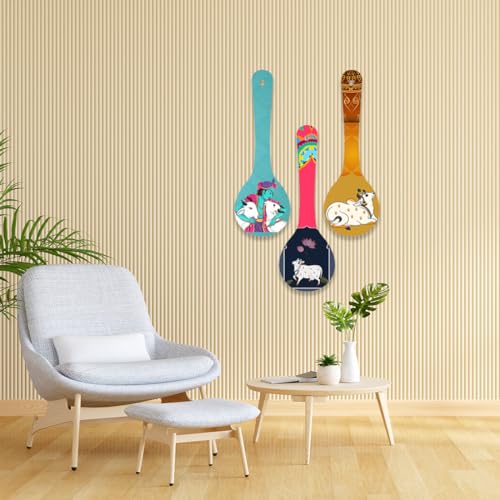 Image of CAPIO ART Welcome Wooden Quote Wall Hanging Decoration Items for Home Decor | Mdf Art for Living Room & Bedroom | Decorative Item for Office & House | Gifts Modern Wood Hanger - Spoon-4