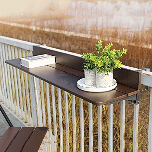 Table murale rabattable pour balcon et garde-corps de patio réglable - 3