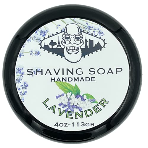 Barber Depot Shaving Soap - The Best Shaving Soap - Hand Made - Thick Lather with Fresh Scent for Classic Wet Shaving Routine. 4oz (Lavender)