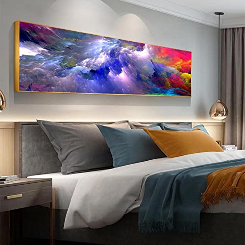 Peinture Ciel Nuages Colorés KEBIA Art Mural Salon Moderne