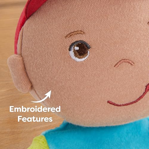 Image of HABA Snug Up Gabriel - 10 inch Soft Doll, Machine Washable Baby Boy Doll - Perfect Snuggly First Soft Toddler Plush Figure for 6 Months and Up