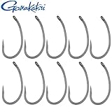 Modell: Hump Back Gamakatsu Hump Back Hook - 10 Karpfenhaken, Angelhaken zum Karpfenangeln, Einzelhaken zum Angeln auf Karpfen, Öhrhaken, Größe:6