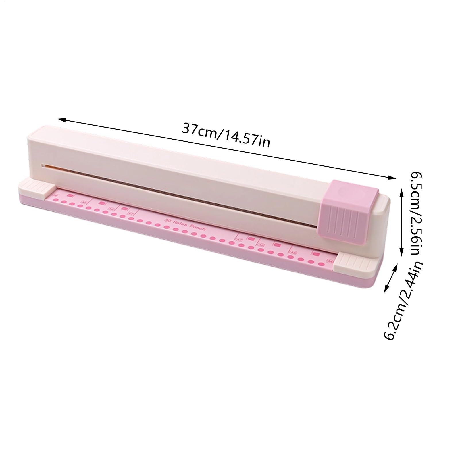 Macchina per Forare da Ufficio Strumento da 30 Fori per Hobby Creativi | Perforatrice circolare per fogli mobili Per A4 A5 A6 A7 B5 B6 Scrapbook Diario Quaderno Studenti Ragazze Adolescenti Donne