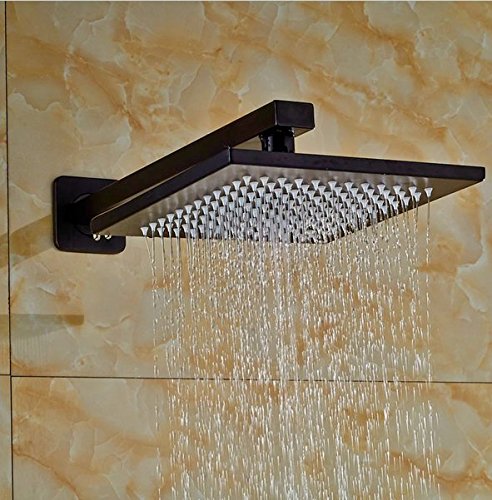 Douche à fixation murale bronze huilé 10-in Gowe ensemble de bain pluie - 2