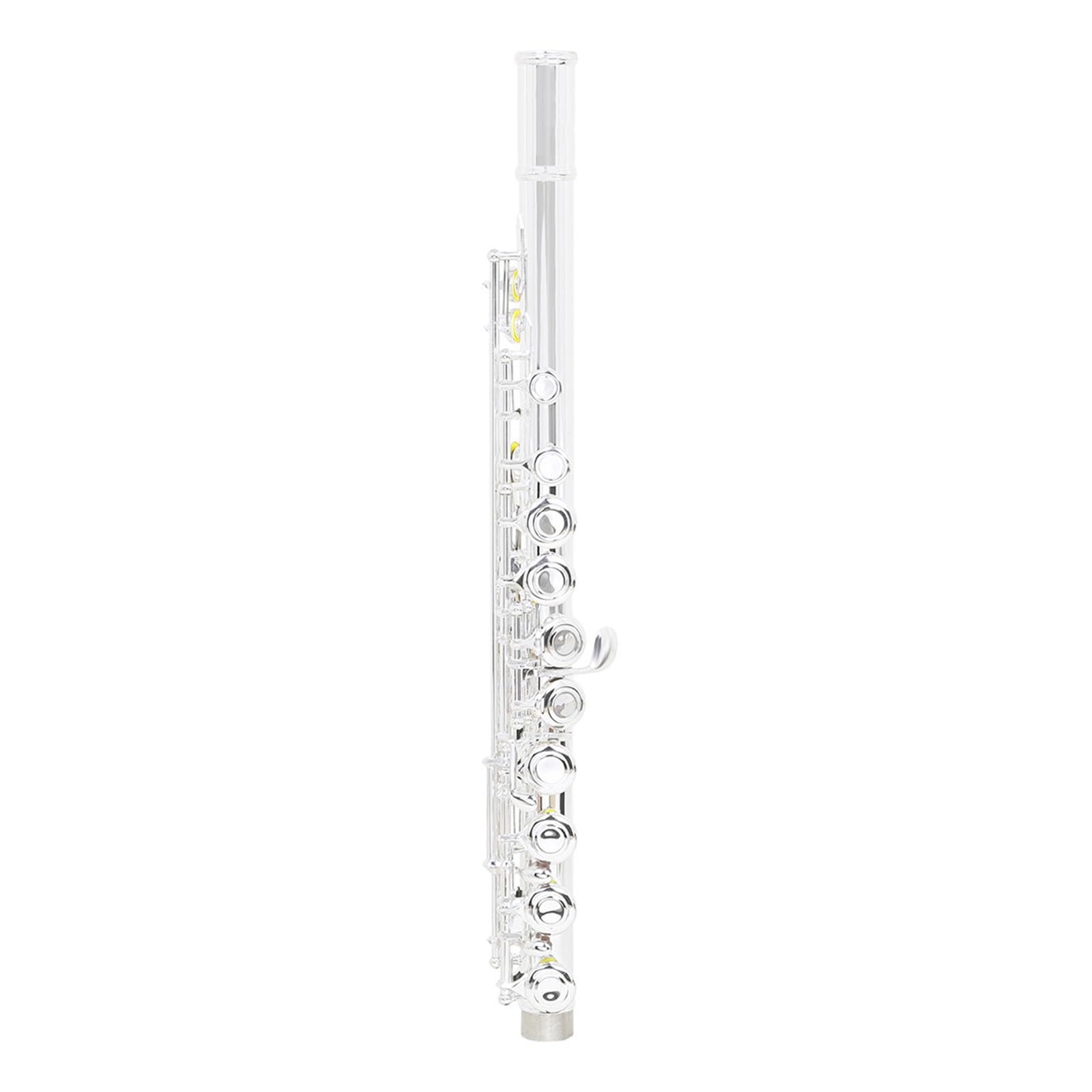 Flauto Traverso In Rame Bianco Placcato Argento Foro Chiuso Per Principianti E Adulti Per Esercitarsi Flauto Standard