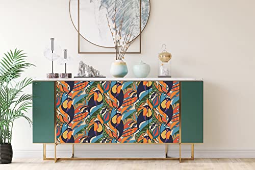 Vinilo para muebles tucán autoadhesivo impermeable mueble estantería 4