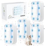 CMONOR Cat Litter Deodorizer, Air Ionizers for Home (4 Pack),Odor Eliminator for Pet Odors, Air freshener, Plug In Negative Ion Air Purifiers for Bedroom, Kitchen, Office - Dust, Smoke Smell