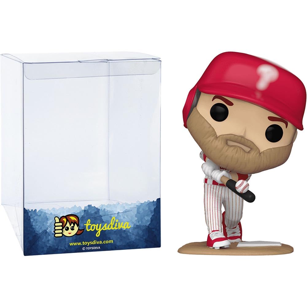 FunkoBryce Harpe r: P o p ! Baseball Vinyl Figurine Bundle with 1 Compatible Graphic Protector (090-72213 - B)