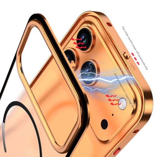 Étui magnétique iPhone gris avec béquille cachée antichoc