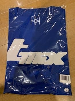 Amazon.co.jp: tohji t-mix logo Tシャツ ブルー XLサイズ : ファッション