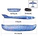WATINC 6 pcs Airplane 14.5inch Manual Foam Flying Glider Planes Throwing Fun Challenging Games Outdoor Sports Toy Model Air Plane Two Flight Modes Blue Orange Aircraft for Boys Girls