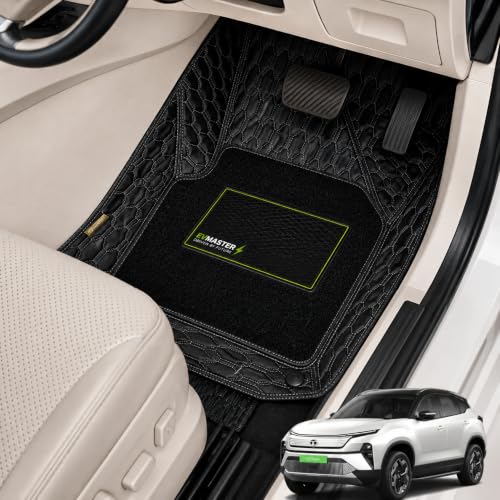 Image of EV MASTER 7D Car Floor Mats for TATA Harrier Hybrid (2026 Onwards) Complete Set | All Weather | Anti-Slip | Luxury Premium Car Mat | Full Coverage | Custom Fitted Car Foot Mats