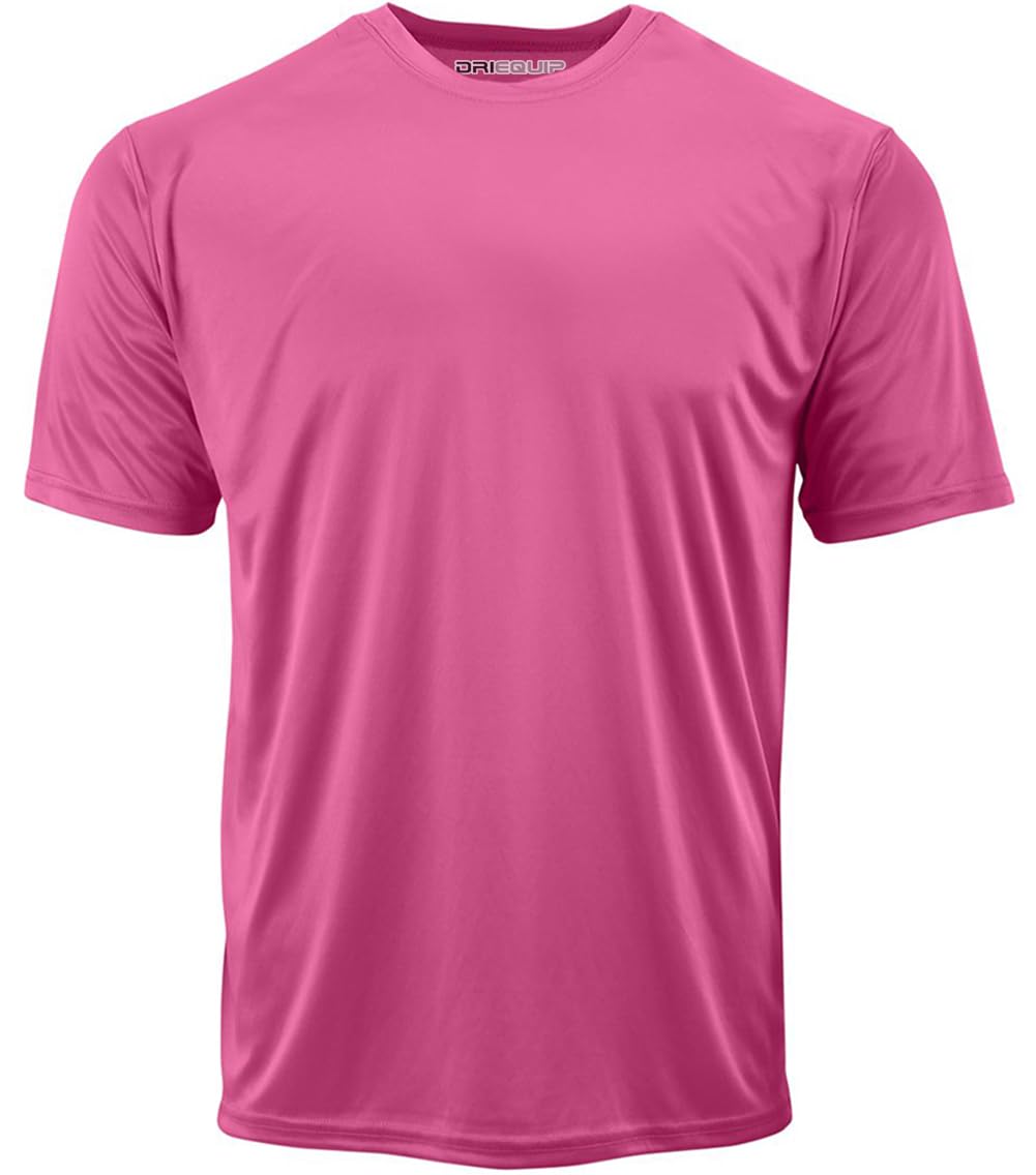 DRIEQUIP Men's Big & Tall Short Sleeve Moisture Wicking Athletic T-Shirts XS-6XL and Tall Sizes — view 29