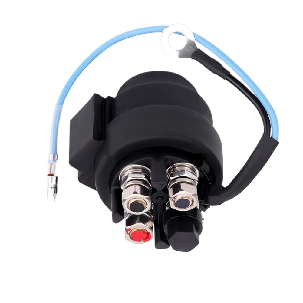 Interruptor de relé solenoide de arranque de cabrestante de 12 V compatible con motores de inclinación, incluidos los modelos 570188, F75TLR, F80TJR, F80TLR, F80TXR, F100TXR, F100TLR