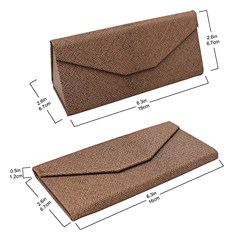 Image of Real Sic Glasses Case for Men and Women - Magnetic Folding Hard Shell Sunglass Holder - Inspired by Solid Color